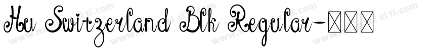 Hu Switzerland Blk Regular字体转换